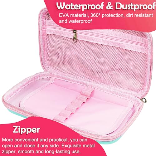 Image of VGRASSP Unicorn Theme Stationery Pencil Case for Kids with Mini Calculator - 3D EVA Zipper Pouch with Multi Storage Compartments - Fun School Stationery Organizer - Multicolor