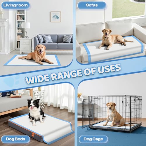 Image of Boscute XXL Thicken 6 Layers Heavy Absorbent 30 inchx36 inch Pet Training Dog Pee Pads, Extra Large Polymer Leak-Proof Quick Dry Puppy Pee Pads, Disposable Pee Pads for Dogs Cats Rabbit