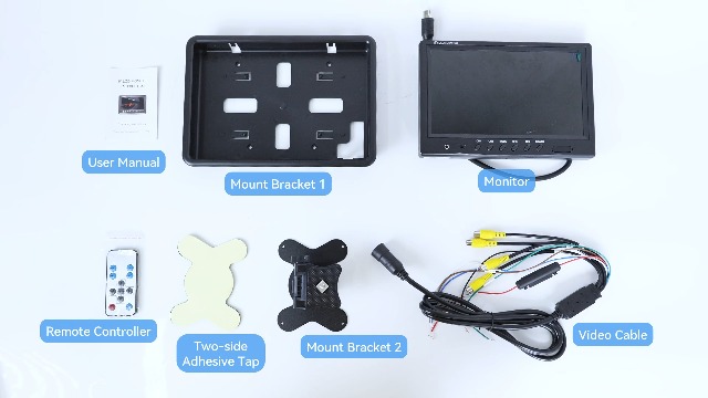 Amazon.com: Hikity 9 Inch Backup Camera Monitor Only, Quad Split