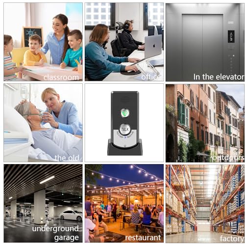 ZOYDP Gegensprechanlage Funk, Drahtlose Intelligente Sprach Gegensprechanlagen, 2 Wege Anruf Funk Gegensprechanlage, Zwei-Wege-Kommunikation, Gegensprechanlage Haustelefon für Patienten Senioren