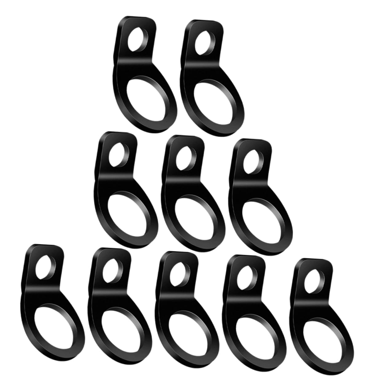 SHINEOFI 2 Series Ganchos Metalicos Llave Ganchos De Acero Anclajes De Amarre Para Cama De Camión Grandes Ganchos En S Atar Ancla Gancho De Ancla De Acero Inoxidable Negro 10 Piezas*2