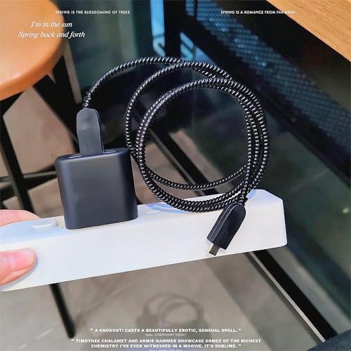 Protector de cable para iPhone y iPad en silicona suave esmerilada gris 5