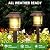 Benany Solar Pathway Lights Outdoor, 6 Pack Upgraded LED Waterproof Solar Outdoor Lights, Solar Garden Landscape Lighting for Outside Driveway Garden Landscape Walkway Path Yard Lawn Decor (6)