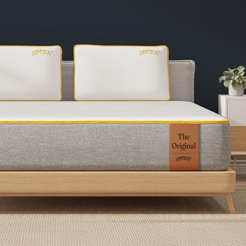 SleepyCat Original Ortho Mattress with AirGen™ Memory Foam | Medium Firm Feel for Balanced Comfort | 8 Inch |SoftTouch Bamboo Zipper Cover | 10 Years Warranty (King Size,75x72x8 Inch)