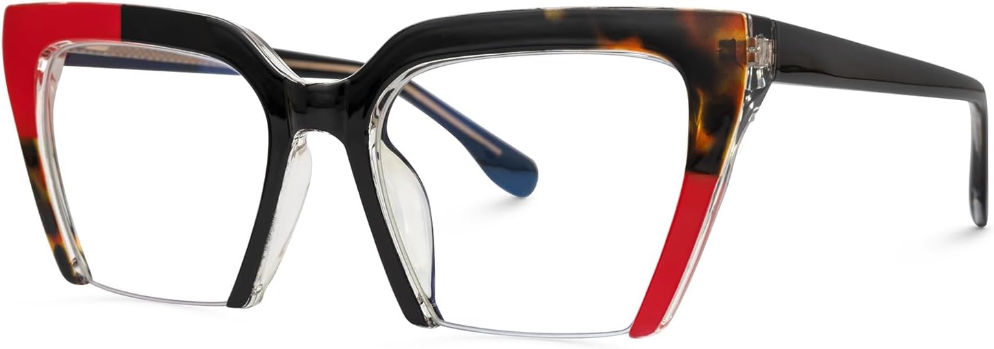 VOOGLAM Square Blue Light Glasses for Women Men Anti Eyestrain Dry Eyes Computer Phone TV Eyewear Danyale