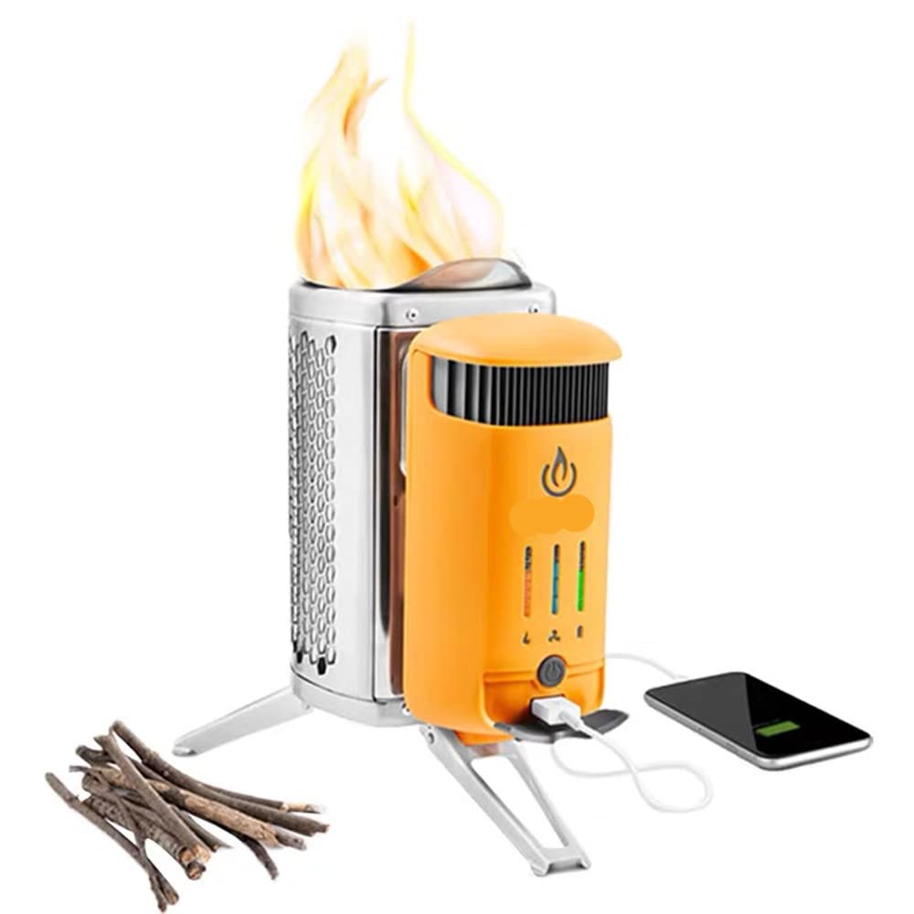 Amazon.co.jp: PROPFE Outdoor Camping Picnic Smokeless Wood Stove Power  Generation Portable Wood Stove : Foreign Language Books