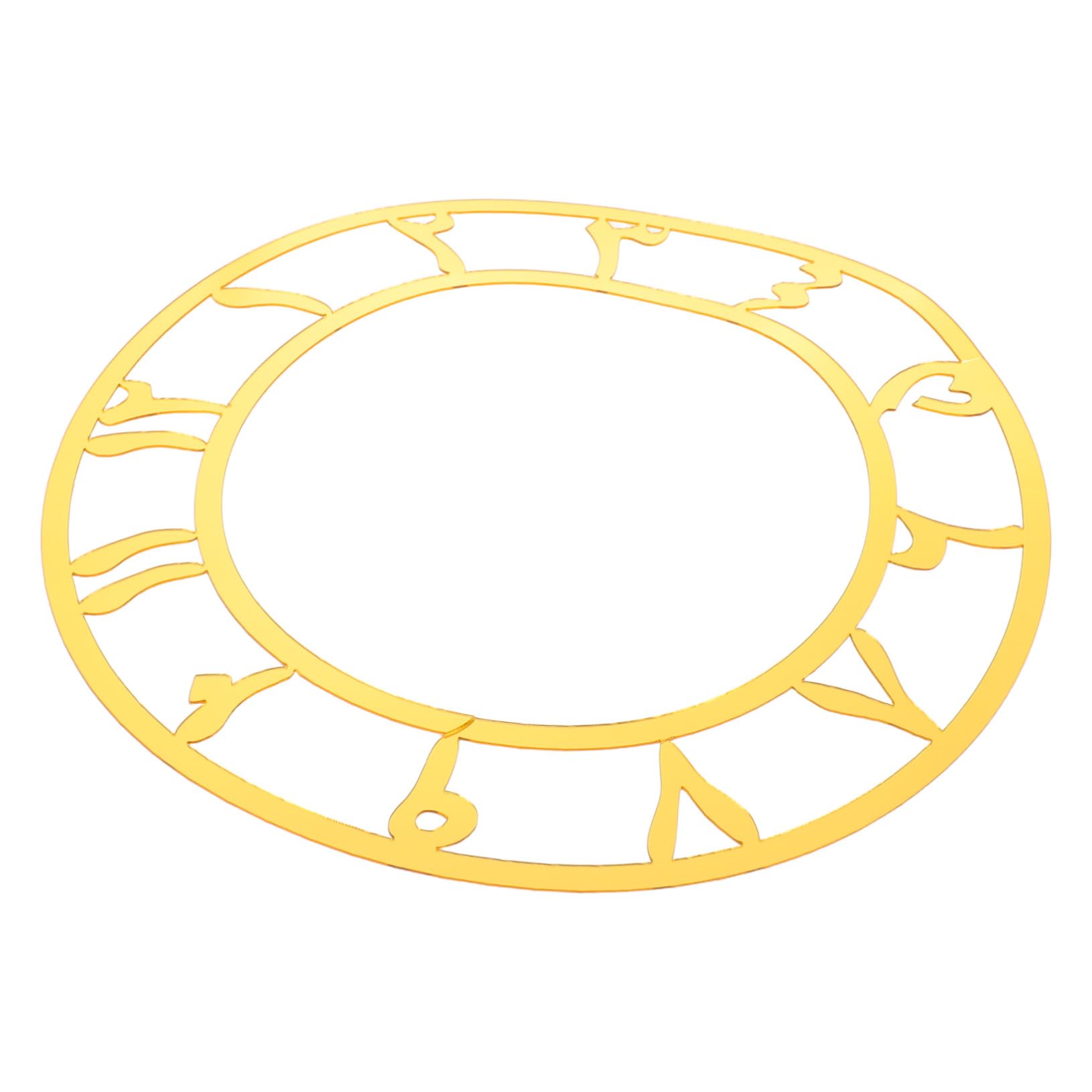 Autocollants muraux miroir pour horloge murale autocollante a cadran circulaire brillant