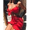 Relipop-Womens-Strap-Crop-Top-Outfit-Two-Piece-Backless-Bandage-Bodycon-Midi-Dress Relipop Women's Strap Crop Top Outfit Two Piece Backless Bandage Bodycon Midi Dress (Small, Red)