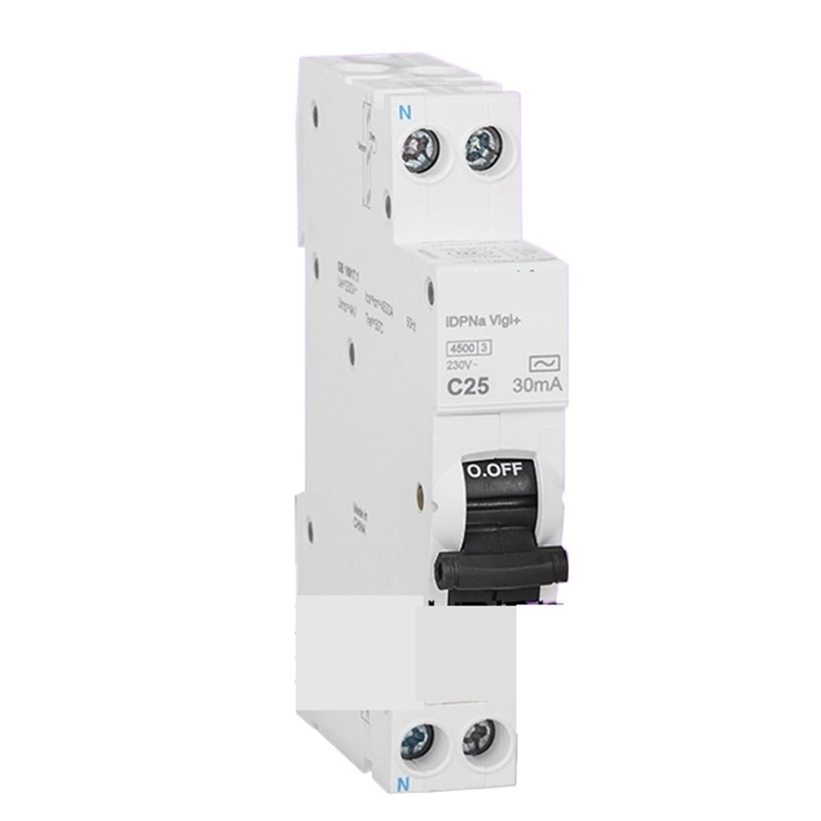 Disyuntor IDPNa Vigi+ A9D91625 corta fugas de corriente residual clase A C25 de 4,5kA