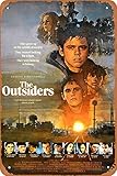 YAPJIGM Retro Metal Sign The Outsiders Movie Poster for Cafe Bar Pub Office Garage Home Wall Decor Gift Vintage Tin Sign 12 X 8 inch