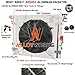 ALLOYWORKS Aluminum Radiator + Shroud Fan + Relay for 2007-2017 Jeep Wrangler JK 3.6L 3.8L 220Cu.V6