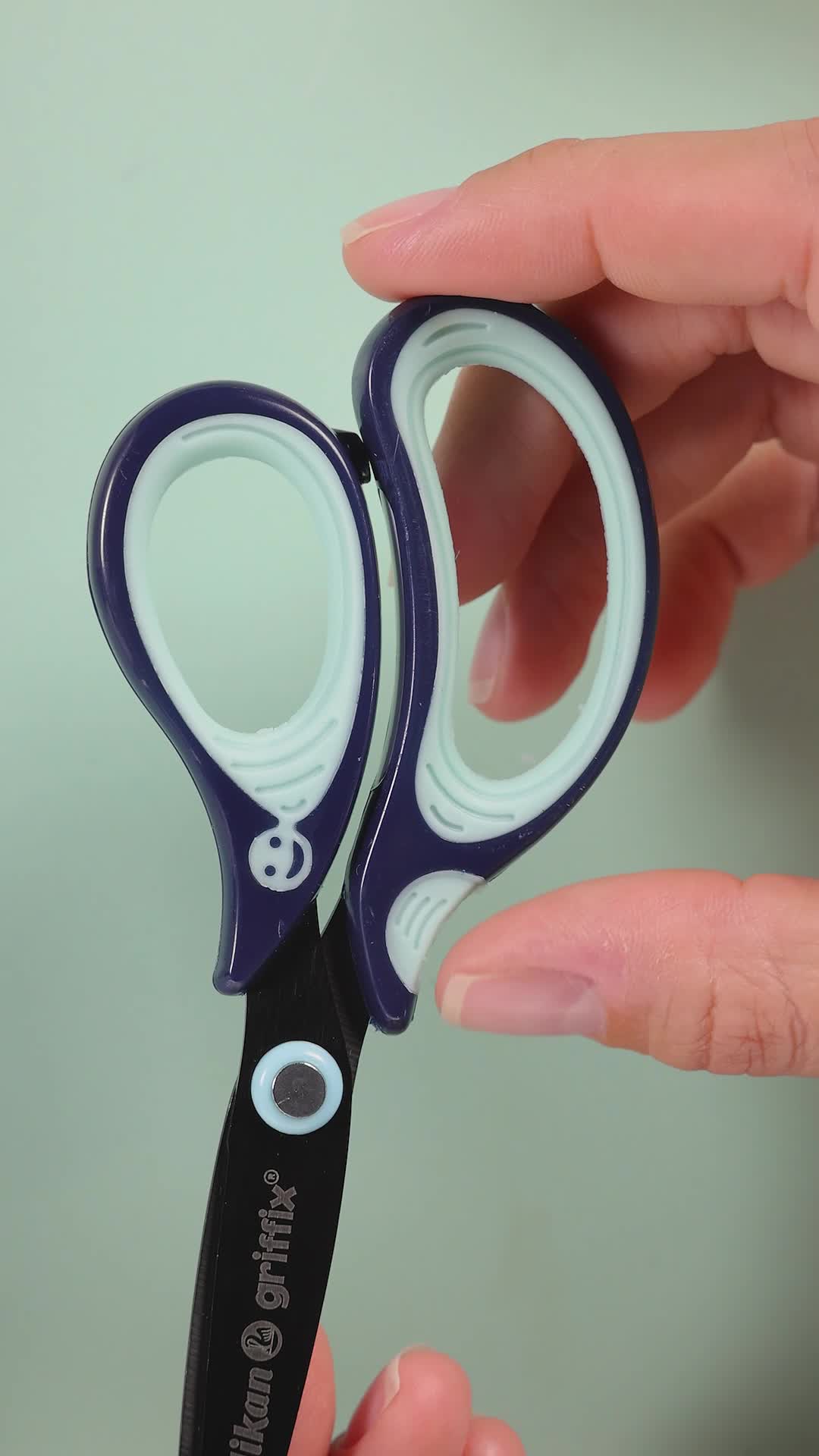 Pelikan Griffix Forbici 14 Cm Blu, Per Bambini, Impugnatura