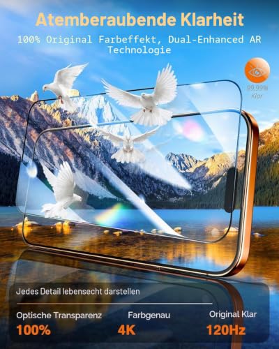 Hengnewro für Samsung Galaxy A57 für Panzerglas, 3 Folie + 3 Kameraschutz – Ansicht 6