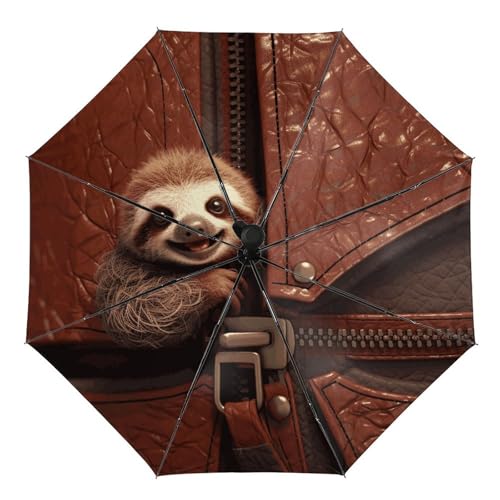 Parapluie pliant automatique paresseux résistant au vent, accessoire de pluie compact et étanche