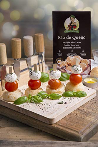Pao de Queijo, 3x 400 g , brasilianische Käsebrötchen, glutenfrei Mehl, kein künstlicher Geschmack - Maria Bonita