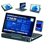 GPD MicroPC 2 Windows 11 PRO Portable Mini Laptop with 7" 1080P Display | N300 Intel Processor, UHD Graphics; 16GB LPDDR5, 512GB NVMe SSD; 2.5G Ethernet, USB-C, HDMI 2.1, Wi-Fi 6, BT 5.2