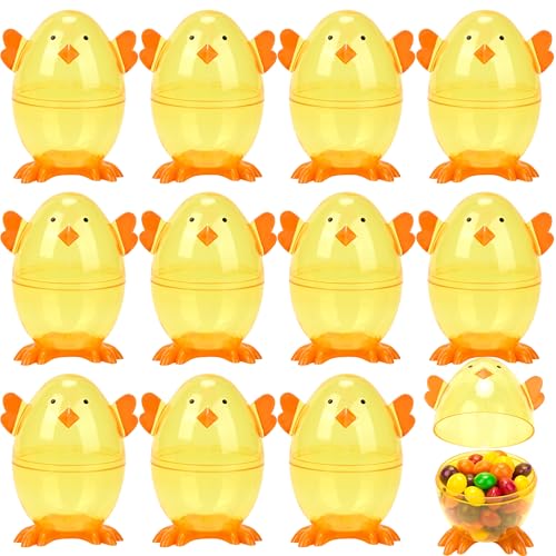 JOYIN 12 Pcs Easter Eggs Shell Chick Shaped Novelty Easter ...