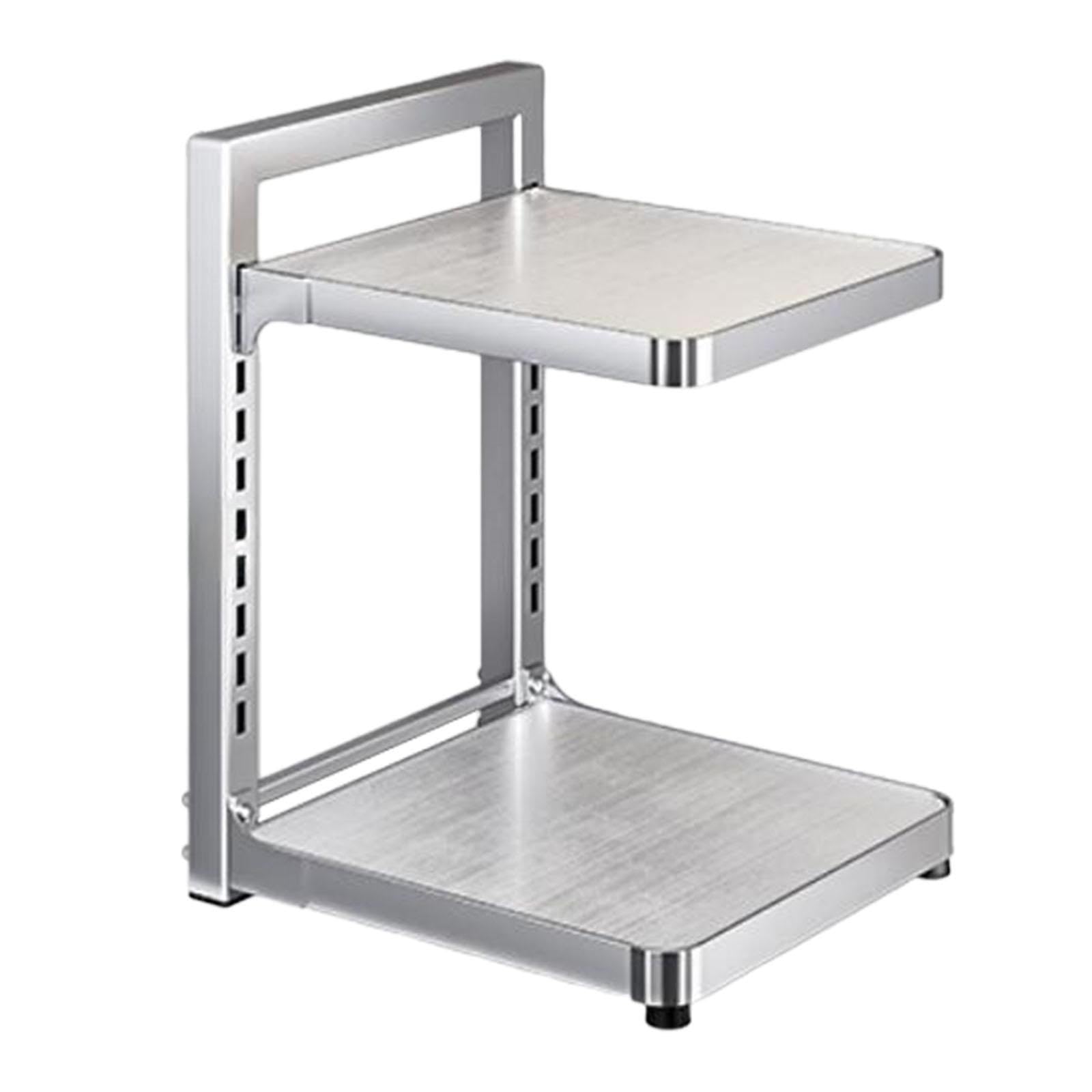 Topf- und Pfannenregal, Küchen-Organizer, Edelstahl, wiederverwendbar, robust, stehend, Topfregal, Töpfe und Pfannen, Organizer for Zuhause, 2 Etagen(2 Tier)