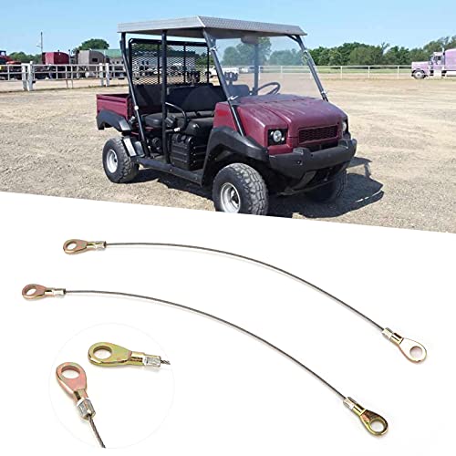 Car Tailgate Cables, 2Pcs Tailgate Cable Hook 53045 1065 Replacement For Kawasaki Mule 3000 3010 3020, Automotive Tailgate Cables Replacement Parts #TOP3