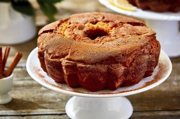 LARGE My Grandma's No Walnut Cinnamon Coffee Cake - 3.1 lb - Topped with Cinnamon & Sugar - Bourbon Vanilla & Cinnamon Streusel Nut-Free Coffee Cakes
