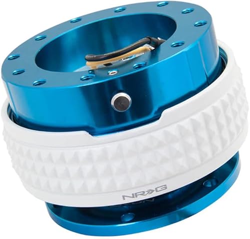 Miniatura 2 de NRG Innovations NRG-SRK-210BL-GL Gen 2.1 Adaptador de liberación rápida para volante de carrera, cuerpo azulanillo pirámide que brilla en la