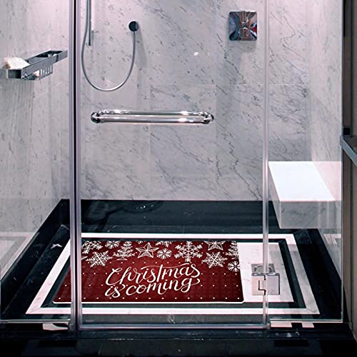 Tapis de bain Noël flocon de neige, idée cadeau utile pour la maison - 7