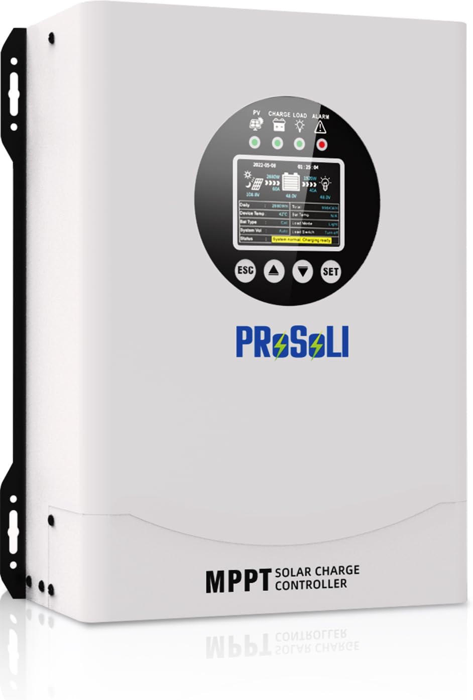 60A MPPT Solar Charge Controller, Max 230V PV Input, 12V-96V Auto Voltage, Intelligent Regulator for FLD/LiFePO4/SLD/GEL/AGM Batteries, Compatible with Large Solar Panels