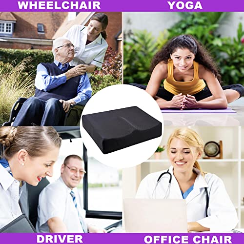 Seat Cushions For Office Chairs, Memory Foam Seat Cushion For Coccyx, Tailbone, Sciatic Pain Relief, Non-Slip Chair Pads For Car, Wheelchair, Gaming Chair #TOP6