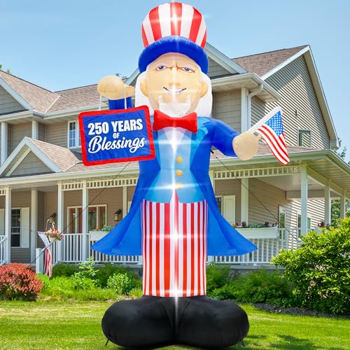 14 FT 4th of July Inflatable Decoration, Super Large Blow