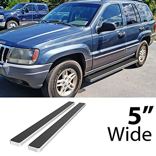Estribos HD Ridez 5" Plata Compatible con Jeep Grand Cherokee miniatura 2