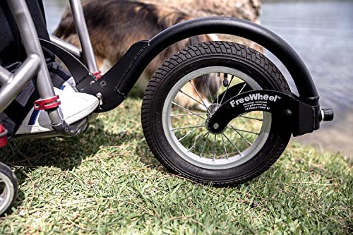 Freewheel Wheelchair Attachment With Pneumatic Wheelchair Front Wheel Tire - Cool Wheelchair Accessories For Standard Frames And Standard Footrests (Black) #TOP1