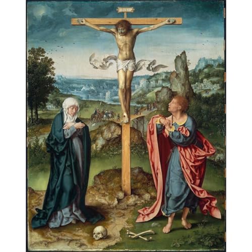 Impression sur toile La Crucifixion de Saint-Jean ARTICULOZY en format de 101x127 cm