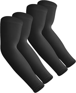 AEGEND UPF 50+ Cooling Arm Sleeves Compression Sun Protection Tattoo Cover Up for Men Women Youth Sports