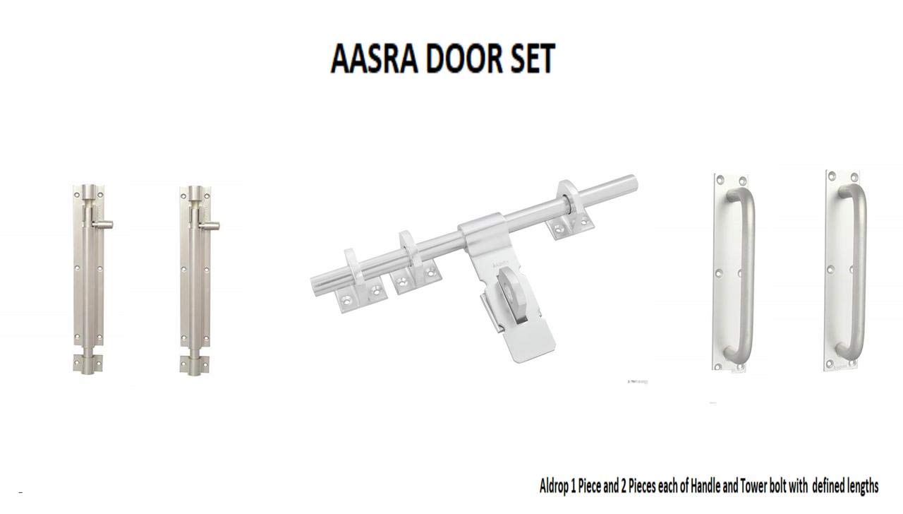 AASRADoor Aldrop 10 Inch Handle 5 inch Tower Bolt 6 Inch