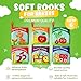 BabyBibi Cloth Books for Babies (Set of 6) - Premium Quality Soft Books for Babies. Touch and Feel Crinkle Paper. Cloth Books for Early Children's Development.
