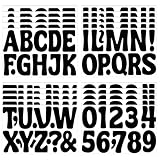 20 Sheets Bulletin Board Letters 250 PCS Letter Stickers Large Alphabet Number Stickers Vinyl Self-Adhesive Stick On Letters for Poster Boards Mailbox Classroom Display Craft Home Decor(Black,3 Inch)