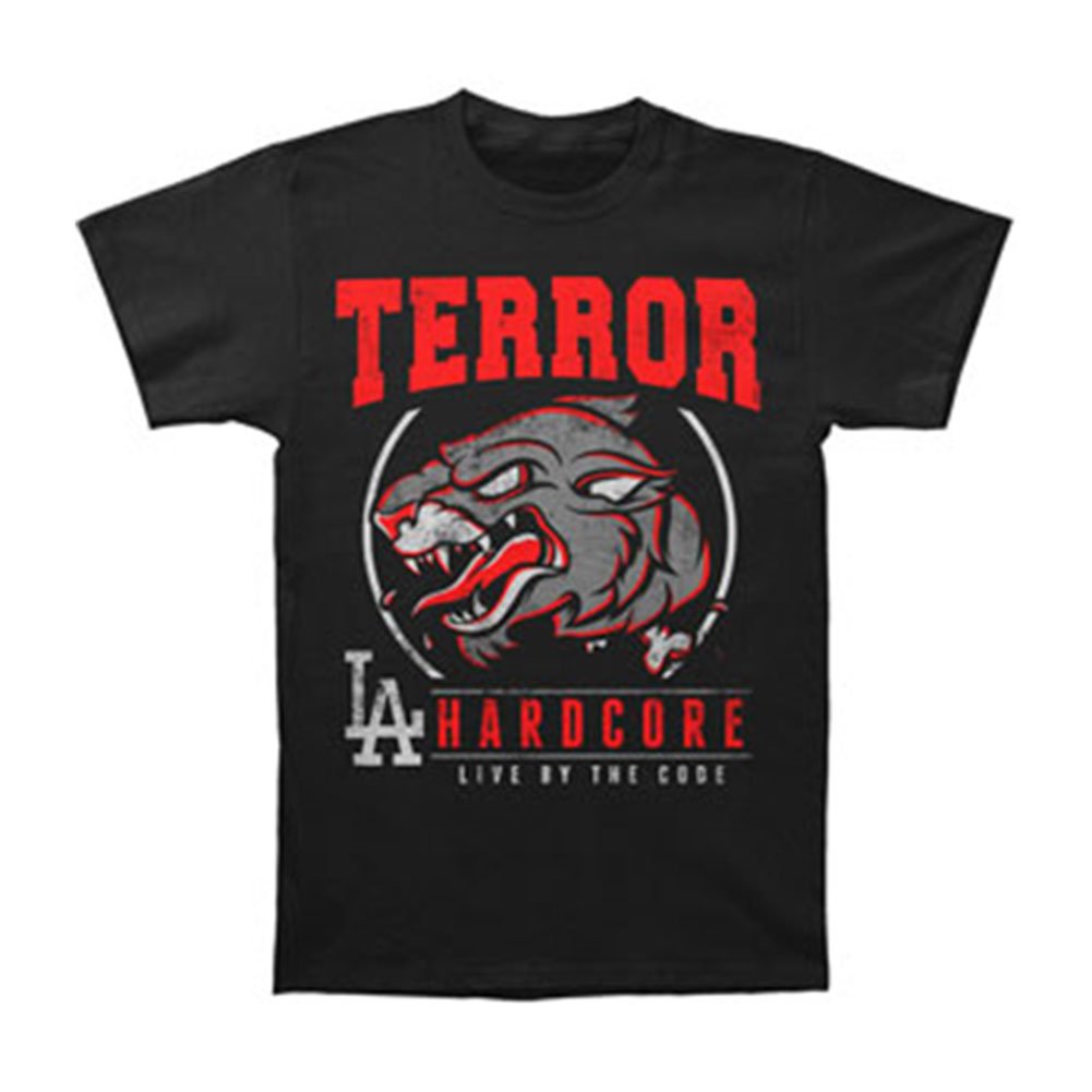 Terror Men's Panther T-shirt Black Apparel