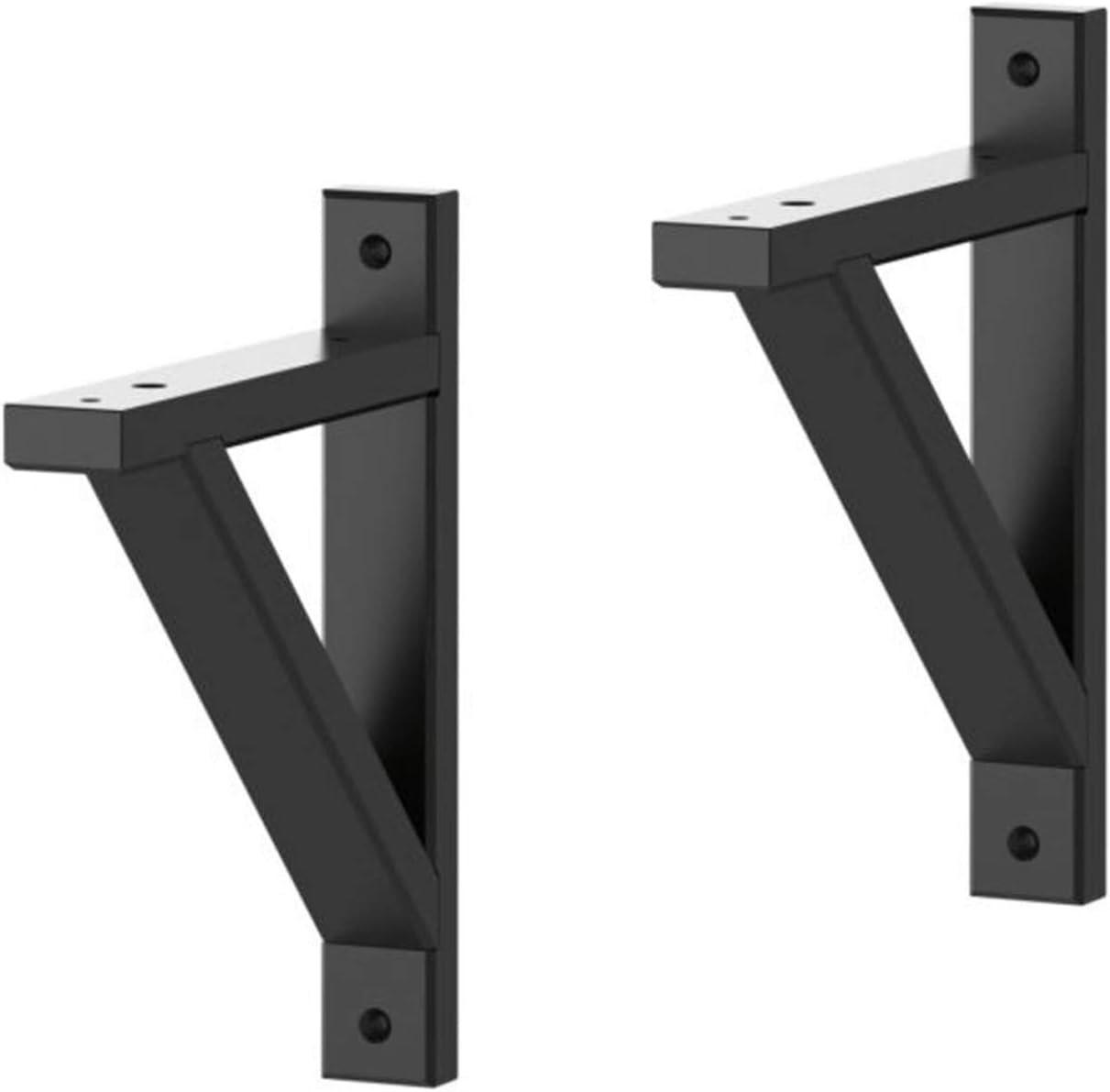 2Pack Solid Wood Shelf Bracket,Heavy Duty Industrial Shelf
