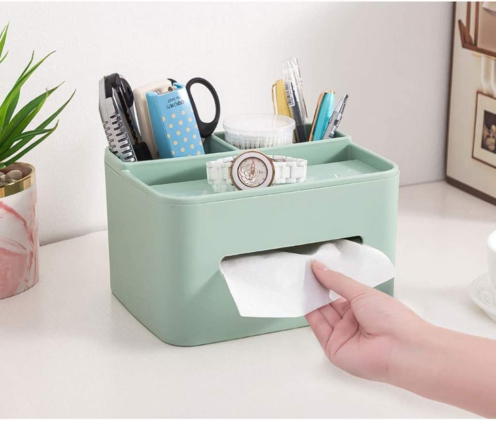 Moderne Tissue Box Tücherbox Organizer Tissue Box Case Plastic Holder Storage Organizer Fashion Remote Control Kosmetiktücherbox(B)