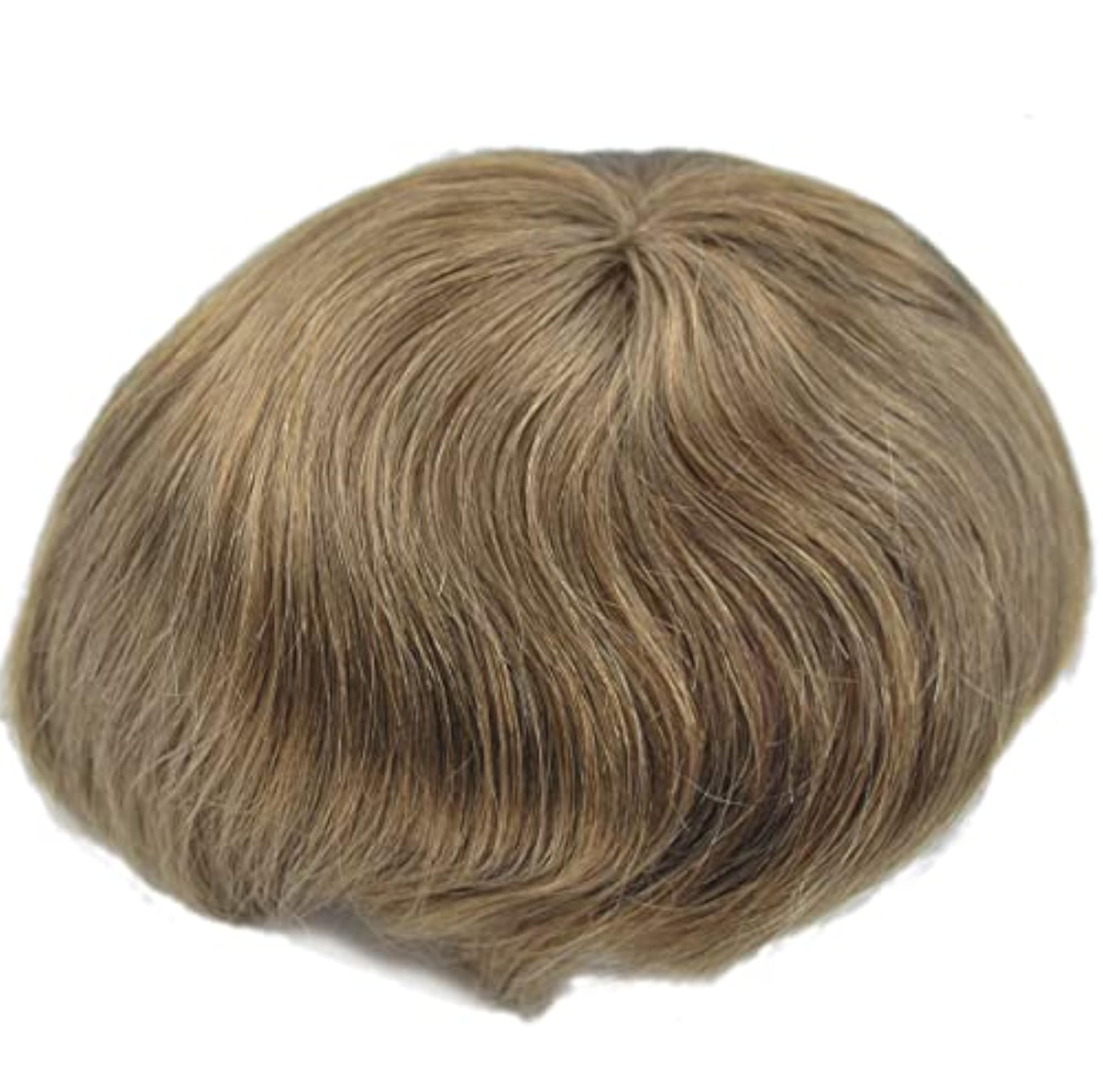 Human Toupee Patch for Men, Light Brown System