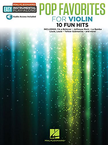 Pop Favorites - 10 Fun Hits: Violin Easy Instrumental Play-Along Book with Online