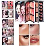 Lpoppcx Paletas de Maquillaje - 48 Colores Cosméticos Duraderos | Kit de Sombras de Ojos de Alta Pigmentación,Para Uso Diario Viajes Vacaciones Bodas Cumpleaños Eventos Mujeres