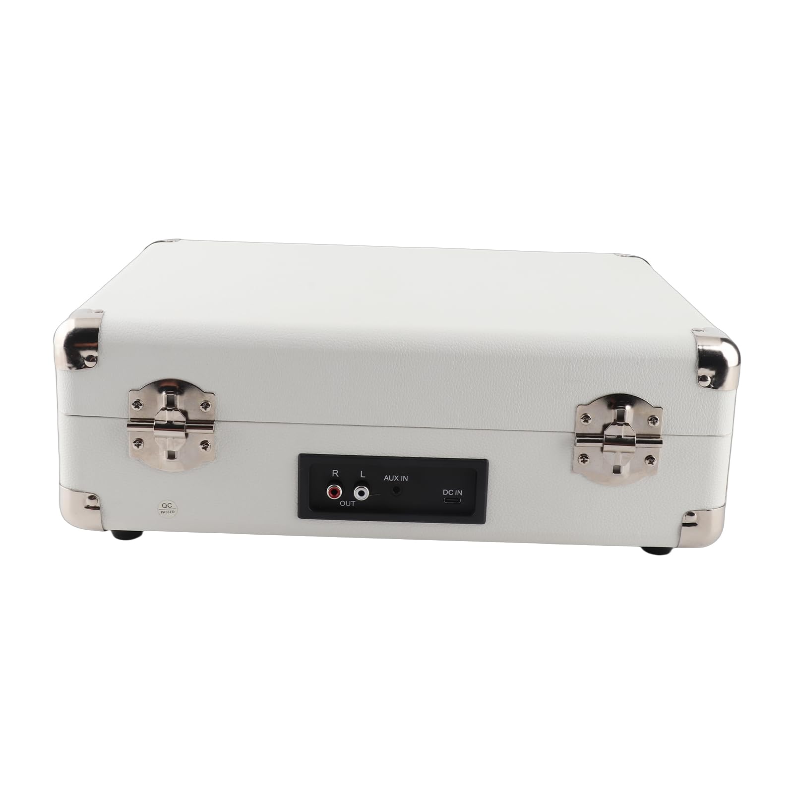 SEAFRONT Giradischi Giradischi Riproduzione Wireless retrò con Supporto Scheda SD USB 33 45 78 Giri/min Altoparlanti Incorporati Porta da 3,5 Mm per Ascolto di Musica Domestica (WHITE)