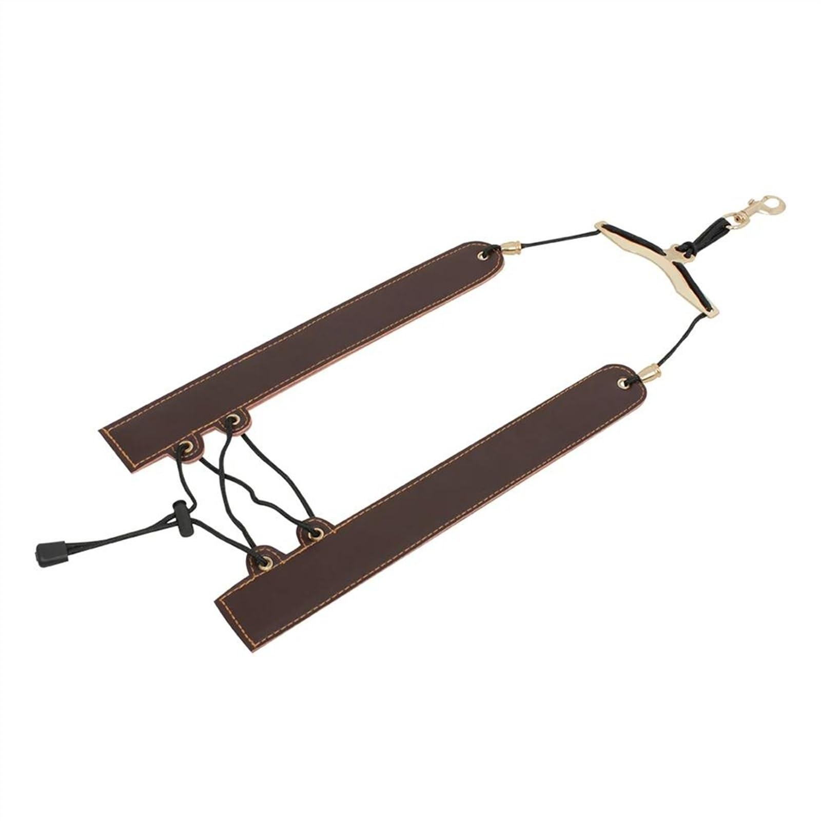 Części do Saksofonu Instrumentów Skórzane Składane Podwójne Paski Na Ramię Do Saksofonu Akcesoria Do Instrumentów Saksofonowych (Color : Brown)