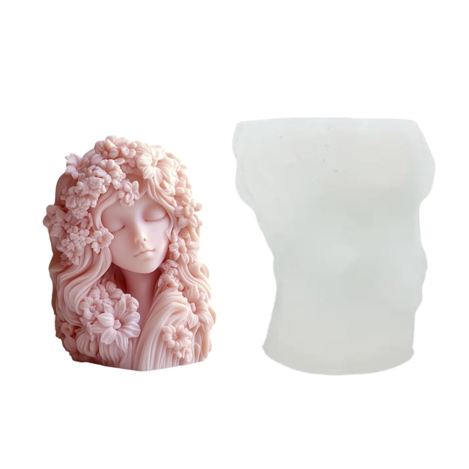 Tsophreniq Silicone Dreaming Flower Fairy Shape Soap Making Mold Safe for Creative Crafting Projects Supplies Silicone Mold Flower Fairy