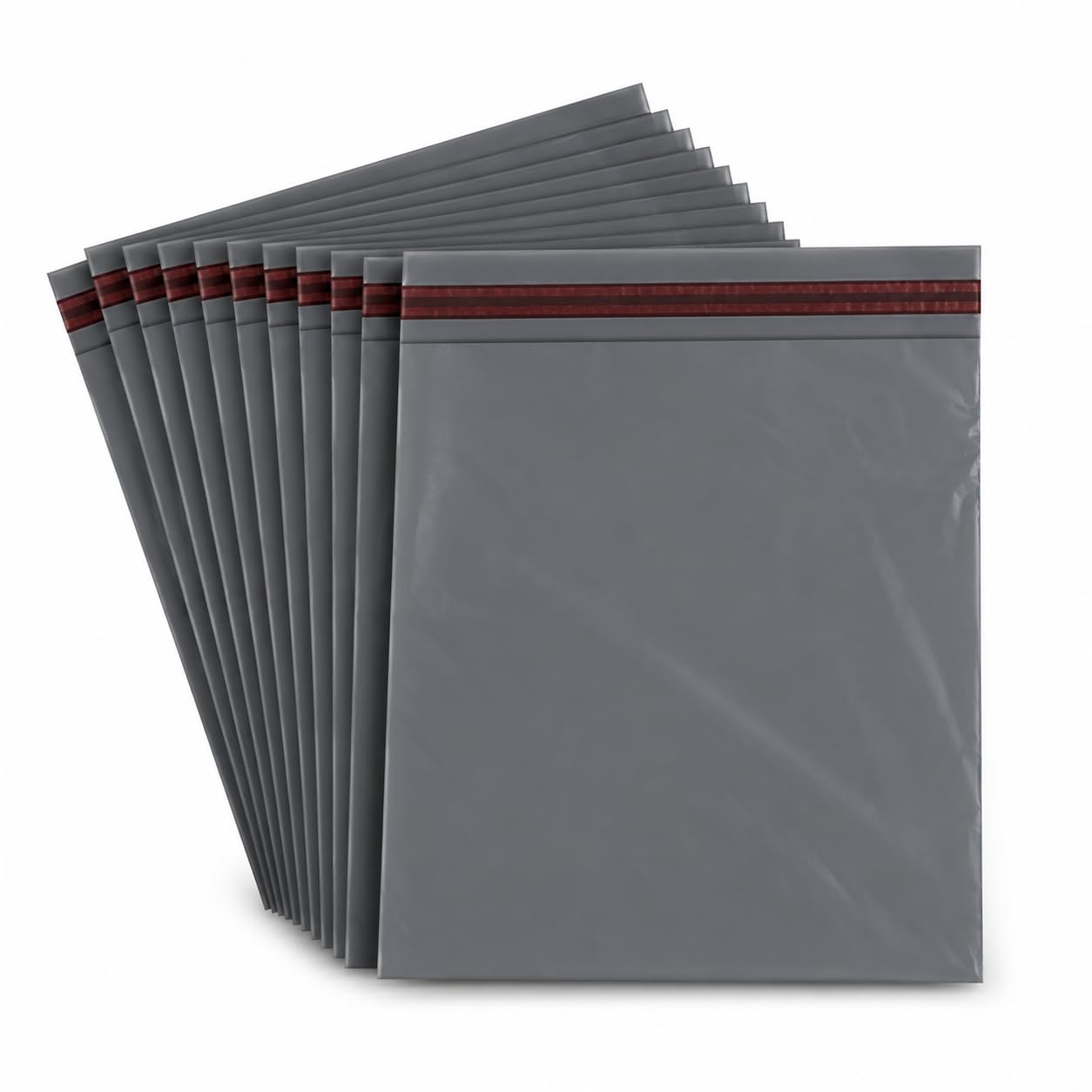 Grey Self-Seal Postal Mailing Bags, 12 x 16 Inch, 50 Pack | Strong grey postage bags with self-adhesive seals, ideal for shipping clothes, documents, parcels and online orders.