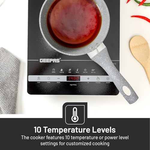 Geepas 2000 KW Digital Infrared Cooker with Touch Control| Model No — عرض 6