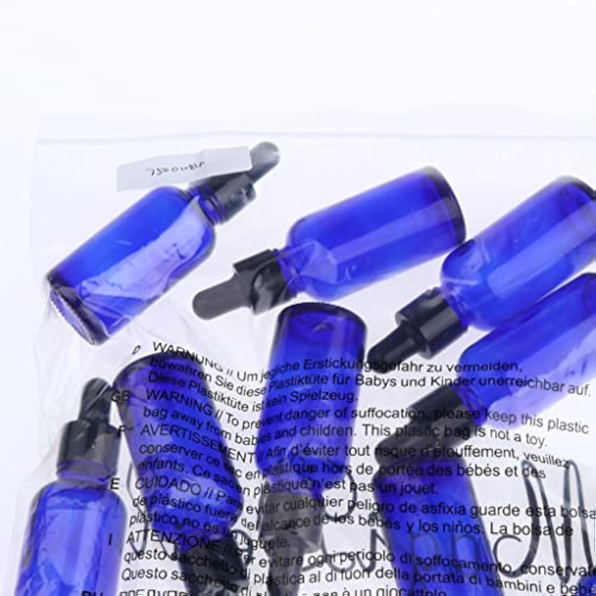 12 Pieces Empty Essential Oils Dropper Bottles for Aromatherapy