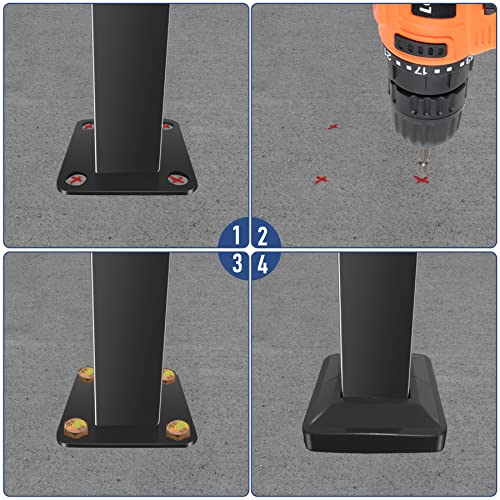 Outdoor Stair Railing,Black Handrails For Outdoor Steps 5 Step Handrail Fits 1 To 5 Steps Transitional Handrail With Stair Railing Kit (5 Step) #TOP7