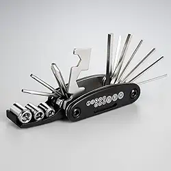 Chave Premium Multiuso Dobrável 16 Em 1, Aço Inoxidável, Compacta, Para Bicicleta, Reparo Doméstico, Marca VARENZIA